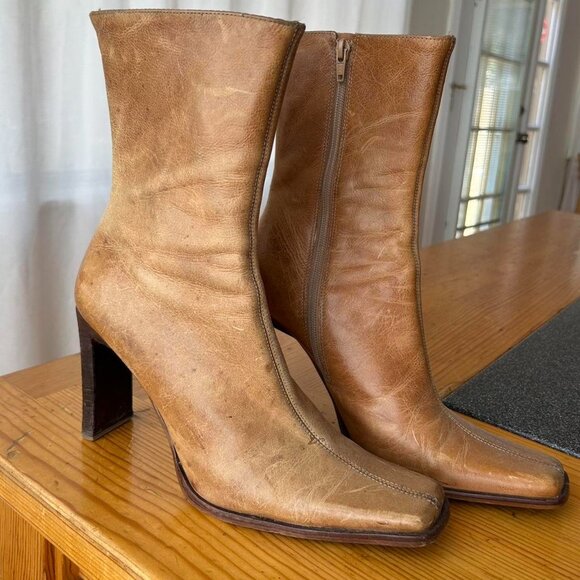 Vintage Steve Madden Jezelle Leather Boots - Picture 1 of 6